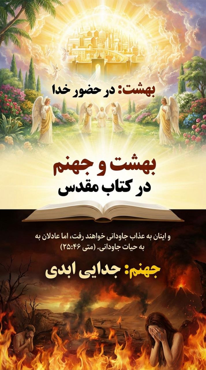 از نظر کتاب مقدس یهودیان و مسیحیان بهشت یا جهنم چطوری است ؟